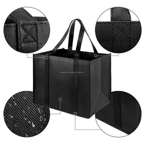 Bolso de compras de algodón resistente con logotipo personalizado impreso sublimación de impresión completa en lona reciclada ecológica para promociones - Product Image 3