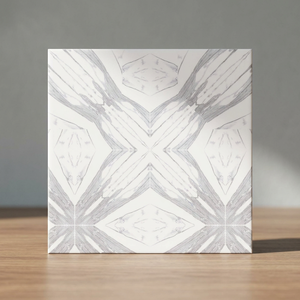 Carreaux de porcelaine brillants Vistaar Book Match Marble 600x600mm 8mm/20mm, design moderne pour salle de bain, extérieur, mur et sol, aspect brique de luxe. - Product Image 1