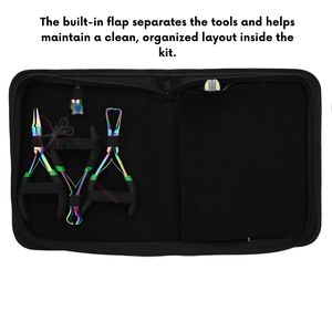 Rainbow Hair Extension tools Stylist Kit Hair Extension Pliers Hair Pulling Hook 2pcs Loop Tools Tape-In Plier <b>Cutter</b> Tail Comb - Product Image 5