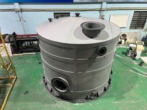 Pressure Vessel <b>Top</b> Quality Grey <b>PVC</b> Plastic Chemical Storage Equipment Grey <b>PVC</b> Storage Tanks Chemicals Water Oil Fuel Viet Nam - Product Image 3