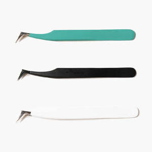 Pinces à cils professionnelles en acier inoxydable - Antistatiques, poignée confortable, durables, emballage et logo personnalisables - Product Image 6