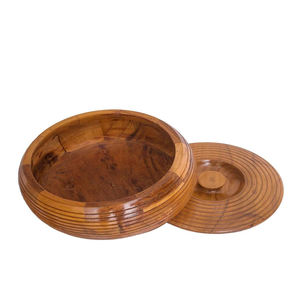 Standard Designing Handmade Dark Brown Wooden Casserole Dish Wooden Cover Classic Design All Stoves Top Selling Large 20cm - Product Image 5