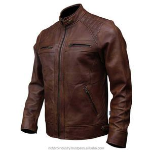Chaqueta de Cuero 100% Original Personalizable de Primera Calidad para Hombre, Estilo Moderno y Ajustado, con Cierre, para Invierno y Actividades al Aire Libre, Novedad de 2025 - Product Image 3