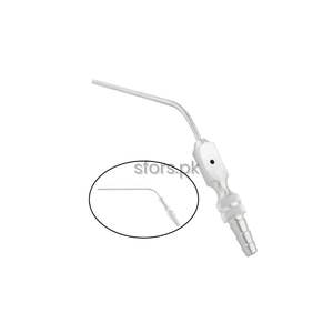 Cánula Sinusal Curva de Acero Inoxidable, Instrumento Quirúrgico Manual, Cánula de Succión Dental - Product Image 3