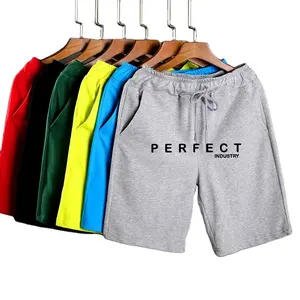 Pantalones cortos de playa de secado rápido para hombre, ropa de calle con logotipo personalizado, 100% algodón