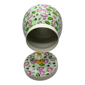 Pichwai 4 Inch Eco-Friendly Iron Waterproof Dustproof Dry Fruit Jar Box Modern Luxury Portable Printed Hammered Design <b>Storage</b> - Product Image 5