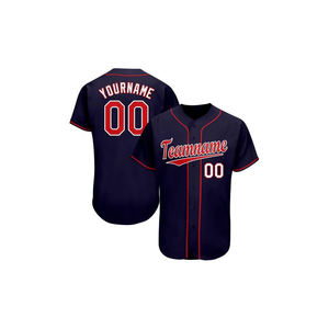 Camiseta de Béisbol Unisex al por Mayor, Personalizada, de Poliéster, de Alta Calidad, con Logotipo Bordado en 3D, Nombre Sublimado, Transpirable, de Secado Rápido, Deportiva - Product Image 4