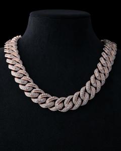 Hip Hop Design Moissanite Diamond Necklace for <b>Women</b> Fashionable and Elegant <b>Women</b> Fine Jewelry Gift At Reasonable Price - Product Image 1