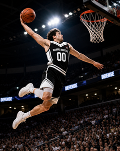 Personalized CourtEdge Basketball Uniform Set Custom Black White Sleeveless Jersey Shorts Team Sports Kit - Product Image 5