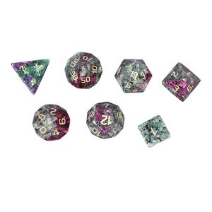 Dés en pierre de haute qualité, rubis fuchsite, cristal naturel, pierres de guérison reiki, pierres gravées, ensemble de dés personnalisés, cristal Viking. - Product Image 6