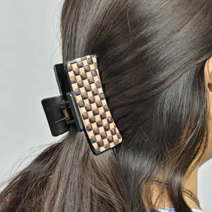 Pinces à cheveux en plastique faites à la main de haute qualité, écologiques, motif floral, design élégant, durables, légères, pour femmes, idéales pour les fêtes - Product Image 4