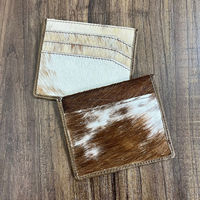 Dompet kulit sapi asli uniseks, dompet tempat kartu kulit sapi mewah gaya klasik, dompet RFID banyak tempat kartu untuk pria dan wanita