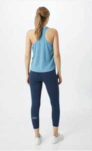 Oneten Apparel <b>Women</b> Crew Neck Sleeveless Workout <b>Tank</b> <b>Top</b> Letter Print Sporty <b>Knitted</b> Blue - Product Image 3
