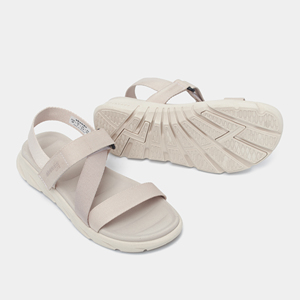 Shendie Women Cross Strap Flat Sandals <b>Light</b> Pink EVA Sole Summer Sporty Open Toe Breathable Casual Style - Product Image 4