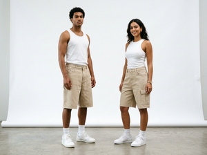Unisex Fashion Jorts with Lightweight <b>Denim</b> <b>Material</b> for Outdoor Recreation and Lifestyle Activities Men And Women Jorts - Product Image 6