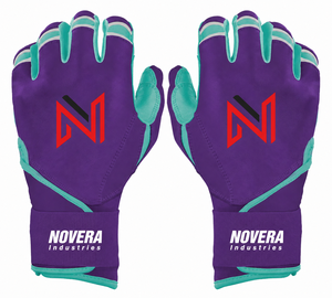High Quality premium Leather Customizable Baseball Batting <b>Gloves</b> premium leather Closure <b>type</b> hook and loop - Product Image 4