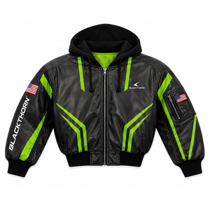 Chaqueta Bomber para Hombre, Chaqueta de Piloto con Cierre en la Manga, Forro de Poliéster, Puños Acanalados, Diseño de Logotipo Personalizado al por Mayor OEM - Product Image 1