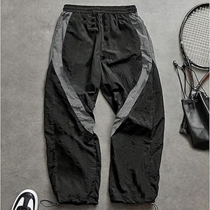 กางเกงวอร์มไนลอนทรงหลวมขาตรงสำหรับผู้ชายระดับพรีเมียม - Product Image 6