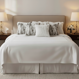 SOGA 6PC 45cm <b>Decorative</b> Pillowcases 3 Pure White Textured <b>Pillow</b> Covers 3 Premium White Faux Fur for Sofa Living Room Sofas - Product Image 4