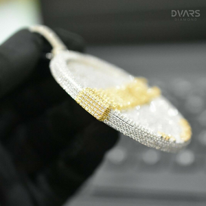 Colgante de Letra Redonda Personalizado para Hombre con Moissanita, Estilo Hip Hop, con Dijes Circulares y Diseño Iced Out - Product Image 4