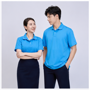 เสื้อเชิ้ตแขนสั้นพอดีตัวลำลองของผู้ชาย | ผ้าฝ้ายถัก220แกรม | ดูแลง่ายทนต่อการย่น | ปกสีตัดกัน | - Product Image 4