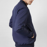 Blouson d'hiver décontracté moderne unisexe léger écologique confortable pour usage quotidien avec col montant, doublure douce et fermeture éclair fluide