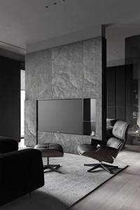 100% Neuf, Écologique, Revêtement mural extérieur en pierre ardoise mate de 1-1,5 cm d'épaisseur, Norma Home Room Design, Forme bloc, Surface naturelle - Product Image 6