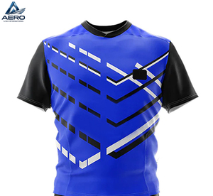 Uniforme de Rugby Transpirable de Alta Calidad con Diseño Único de Fabricación Propia, Logotipo Personalizado Impreso, Uniforme de Rugby de Manga Corta de Secado Rápido - Product Image 5