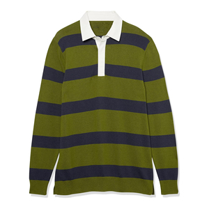 Camiseta de Rugby Personalizada 100% Poliéster con Cuello Blanco Clásico y Manga Larga para Ropa Deportiva - Product Image 6