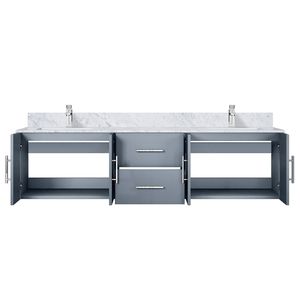 Grigio scuro 72 pollici. L X 22 Pollici Mobile Bagno Doppio con Top in Marmo di Carrara e Set Rubinetteria - Product Image 5