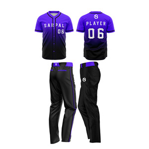 Nuevos Conjuntos de Camisetas y Pantalones Cortos de Béisbol/Sóftbol para Adultos, Sublimados, Personalizables, con Logotipo Frontal, Manga Corta - Product Image 1