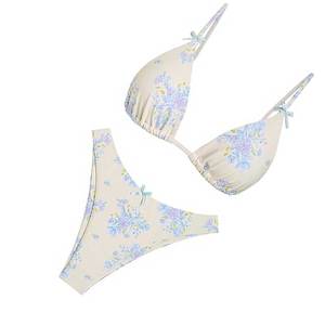 OEM Cheap Rate New Fashion Women Sublimation <b>Bikini</b> Set premium Quality Breathable Custom made <b>men</b> sublimation <b>bikini</b> set - Product Image 2