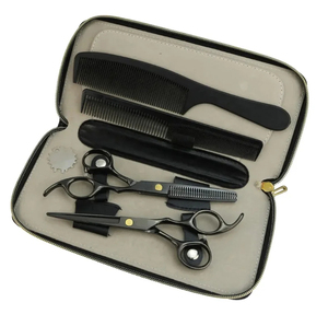 2026 New Arrival Wholesale 7 Inch And 6.5 Inch <b>Long</b> Stainless Steel Hair Grooming Barber Scissors <b>Shears</b> Kit For Sale - Product Image 4