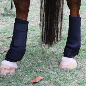 Botas de Neopreno para Caballos, Protección para las Patas, Envolturas de Seguridad Transpirables, Equipo Veterinario Ecuestre para Montar a Caballo - Product Image 4