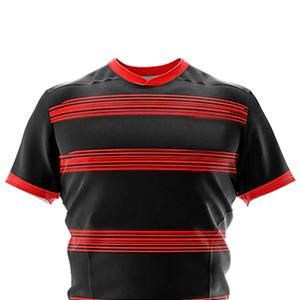 Nouvelle arrivée, vêtements de sport pour hommes, uniforme de rugby, tissu polyester personnalisé, séchage rapide, anti-décoloration, taille adulte, vêtements d'équipe - Product Image 3