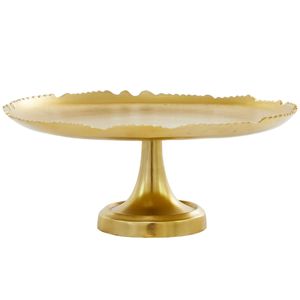 Bandeja de Servir de Tres Niveles de Alta Calidad, Base Redonda de Metal Dorado Martillado, Plato para Fiestas, Estilo Glam, de la India - Product Image 6