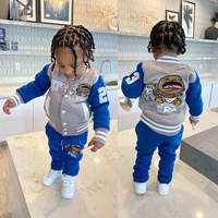 Veste de sport pour enfants, toutes couleurs et tailles, ensemble deux pièces veste et jogging unisexe pour enfants, survêtement pour tout-petits et enfants
