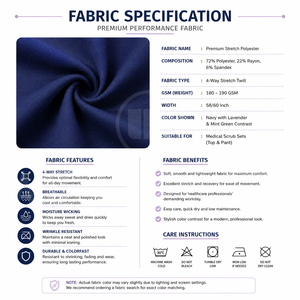 Fabricant de vêtements de travail médicaux sur mesure, ensembles de blouses en tricot respirant, unisexe, pour usage hospitalier, fournisseur de services OEM dans le monde entier - Product Image 6