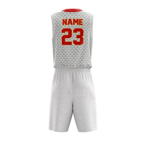 Uniforme de Baloncesto de Alta Calidad, 100% Poliéster, Diseño Personalizado, para Deportes al Aire Libre, Sin Mangas - Product Image 3