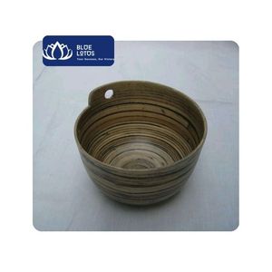 Ensemble de bols en bambou naturel poli classique BLUE LOTUS FARM, écologique, fait main, pour usage domestique, logo personnalisé, export en vrac, Vietnam - Product Image 1