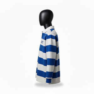 Polo de rugby 100 % coton molletonné uni à manches longues, léger et respirant, 330 GSM, pour homme, avec logo brodé personnalisé, OEM, vente chaude - Product Image 4