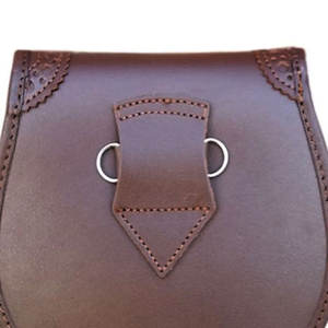 Bolso de mano semivestimentario para hombre, estilo kilt escocés, de cuero, con borlas, en varios colores, ¡gran oferta! - Product Image 6