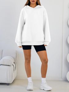 Nueva llegada, sudadera con capucha extragrande para mujer, ligera, fácil de lavar, antiencogimiento, deportiva, 100% algodón, otoño, logotipo personalizado, la mejor calidad. - Product Image 4