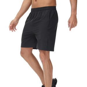 Wholesale <b>Black</b> Mesh Heat Transfer Printed Tennis <b>Shorts</b> <b>Men</b> Elastic Waist Stretch Activewear Outdoor Water Resistant Breathable - Product Image 4