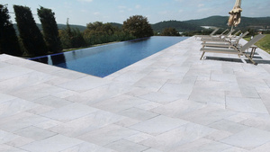 <b>Sandblasted</b> Bluestone Porcelain Tiles Non Slip Outdoor for Pool Surround Garden Walkway Villa Flooring - Product Image 2