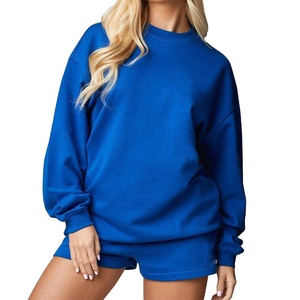 Fashionable Women's Winter Cardigans Solid Color Logo 100% Cotton Fleece Oversize Custom Prints - Product Image 6