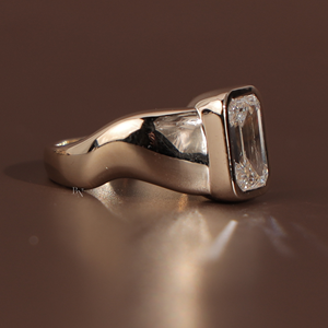 Luxury 3.2 Carat Lab Grown Diamond <b>Solitaire</b> <b>Ring</b> for Women <b>Silver</b> 10K Gold 14K Gold 18K Gold Bridal Engagement Jewelry - Product Image 3