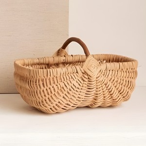Handmade Rattan Picnic Basket with Handle Camping <b>Storage</b> <b>Hamper</b> Baskets for Outdoor Going Wholesale From Factory - Product Image 2