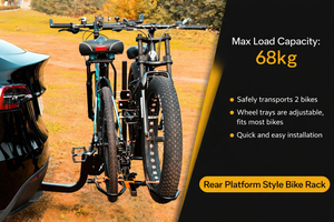 ระบบแร็คจักรยานแบบติดท้ายรถ 2 คัน ป้องกันการสั่นสะเทือน - Product Image 6