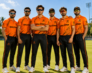 Cricket Uniform <b>Orange</b> Stylish Breathable Fabric for Comfortable Wholesale Customized Cricket Uniform Team Sponsors Club Logo - Product Image 5